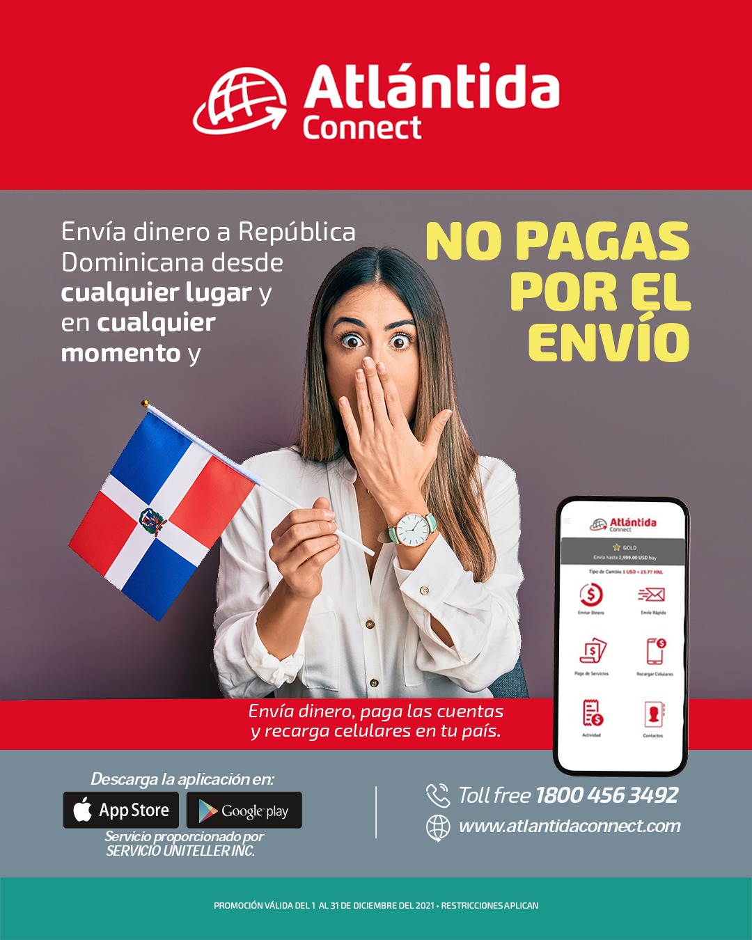 Atlantida Connect No Pagas El Envío A República Dominicana